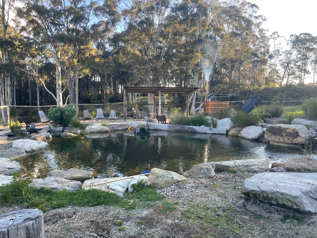 Natural swimming pond at Little Tootie