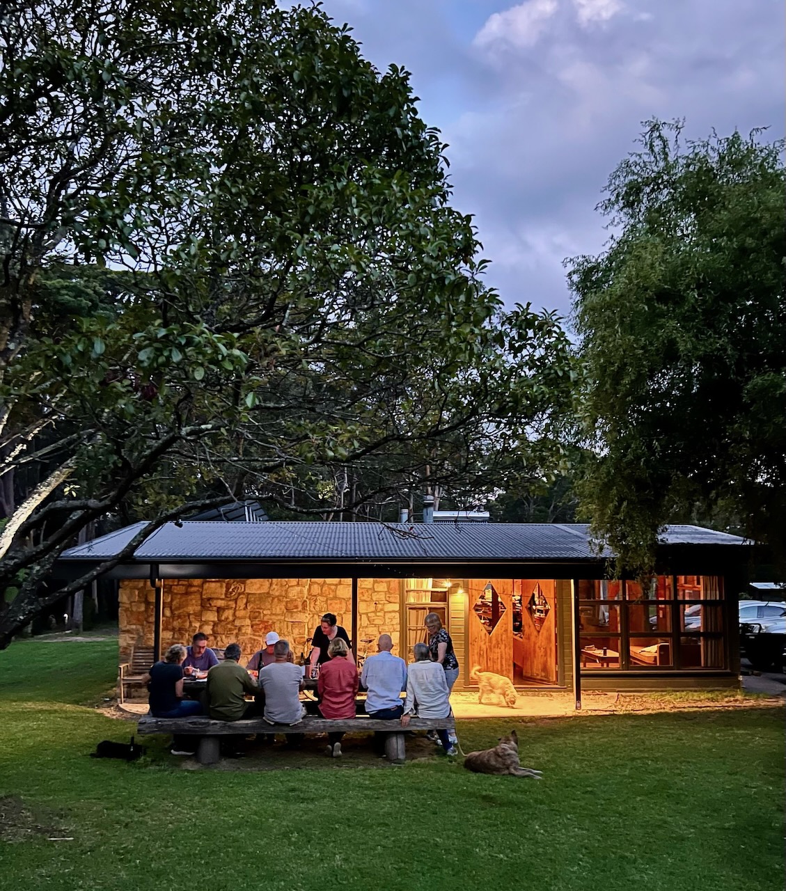 Main House evening gathering