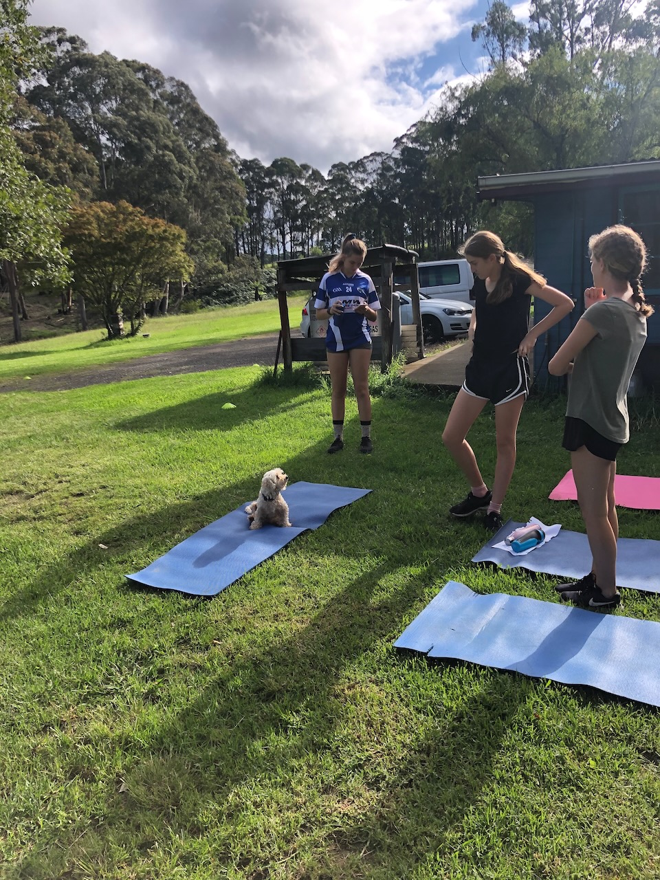 Outdoor yoga at Little Tootie